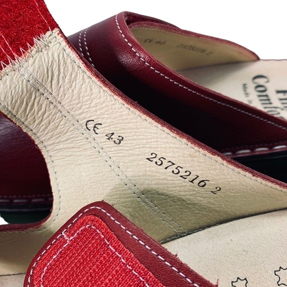 Finn Comfort Sansibar Venezia Red Sandals Womens Size 12 US 43 EU NWOT $225 - Picture 7 of 16
